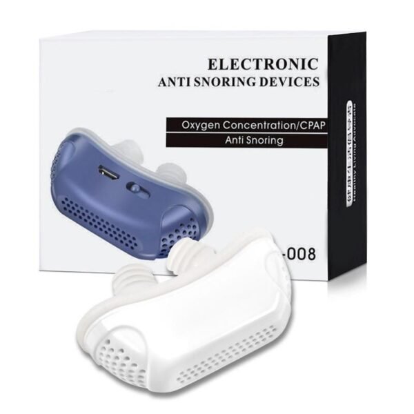 Electric Anti Snore Nose Clip - Comfortable Sleep Aid Device