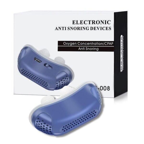Electric Anti Snore Nose Clip - Comfortable Sleep Aid Device
