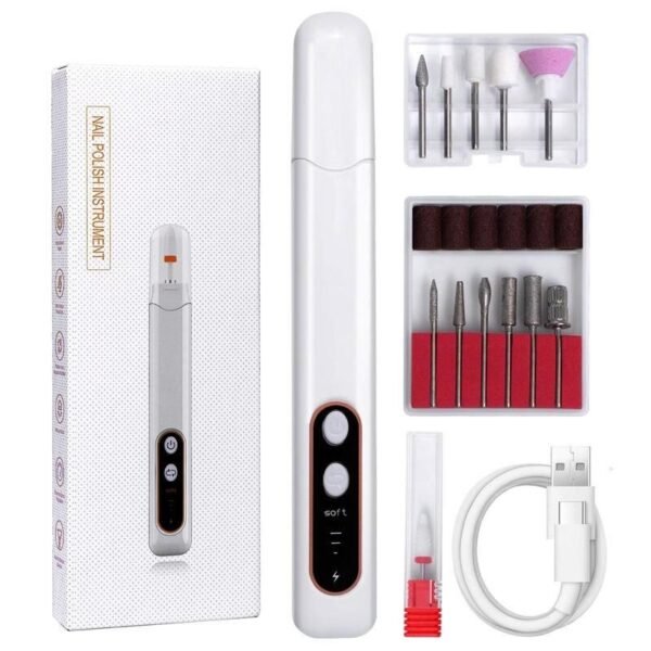 Professional Cordless Nail Drill Machine with Manicure Tool Set