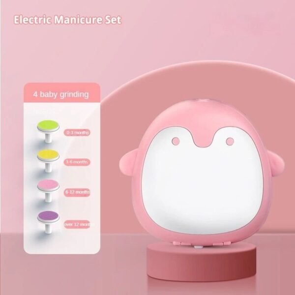 Safe & Gentle Baby Nail Trimmer with Multiple Grinding Heads