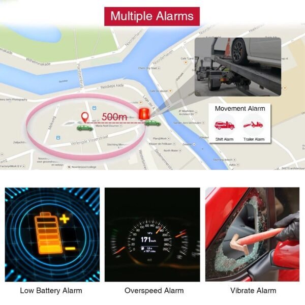 Mini Waterproof GPS Tracker with Voice Monitor & 1500mAh Battery