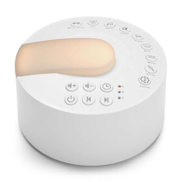 Portable White Noise Sleep Sound Machine with Timer & Type-C Rechargeable Design