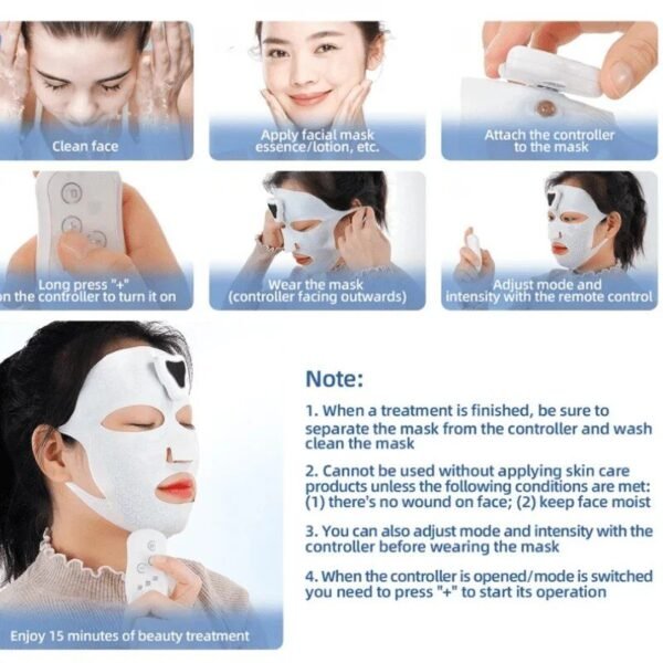 Revitalizing EMS Micro-current Chin & Face Lifter with Hydrating Mask