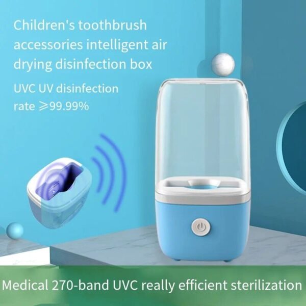 Smart Kids Toothbrush UV Sterilizer with Intelligent Air Drying