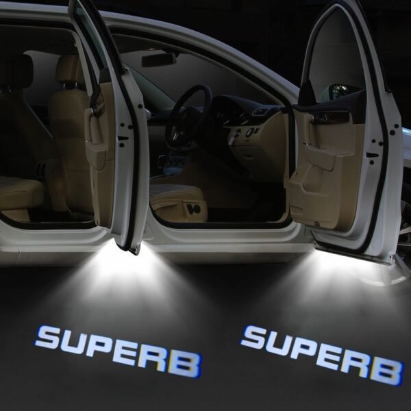 LED Car Door Welcome Projector Light for Skoda Superb (2009-2018)