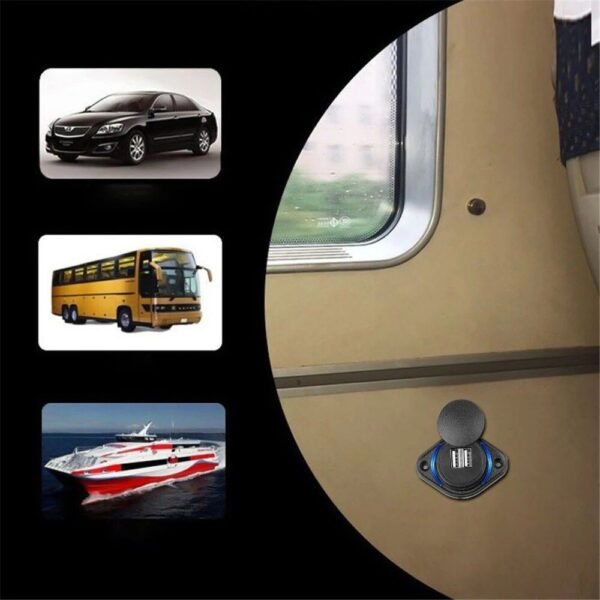 Dual USB 5V 3.1A Waterproof Car Charger Adapter with Slide Lid