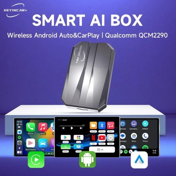 Wireless CarPlay AI Box with Android 11 & Streaming Capabilities