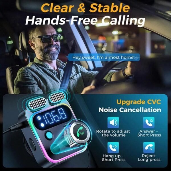 4-Port USB Car Charger with 48W Type-C PD Fast Charging