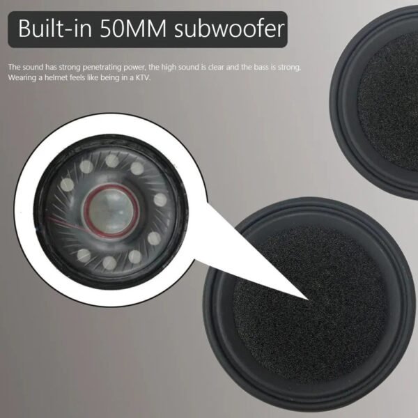 Waterproof Bluetooth 5.0 Motorcycle Helmet Wireless Headset Intercom
