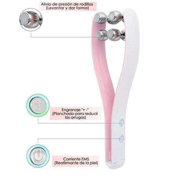 Electric Microcurrent Face & Body Roller Massager: Hand-Held Anti-Wrinkle & Face-Lifting Device