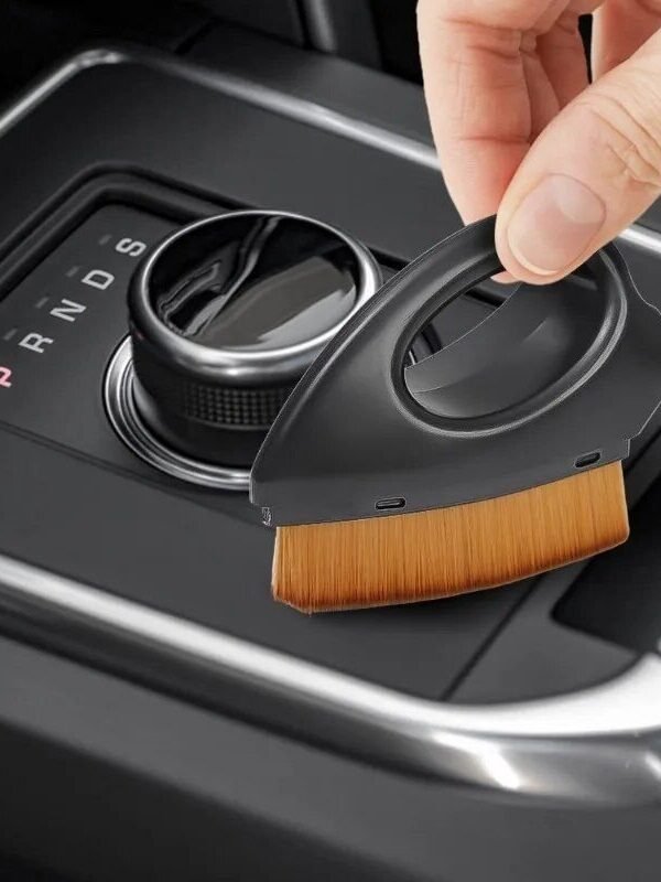 Compact Car Interior and LP Record Cleaning Brush