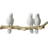 Charming Resin Bird Wall Hanger - Decorative Key, Towel, and Clothes Hook