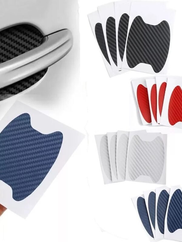 Carbon Fiber Car Door Protective Stickers - 4Pcs/Set