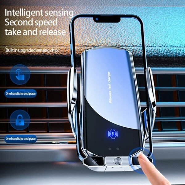 50W Wireless Car Charger with Air Vent Stand & Fast Charging Station for iPhone & Samsung