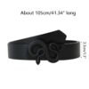 Elegant Snake Buckle Thin Waist Belt