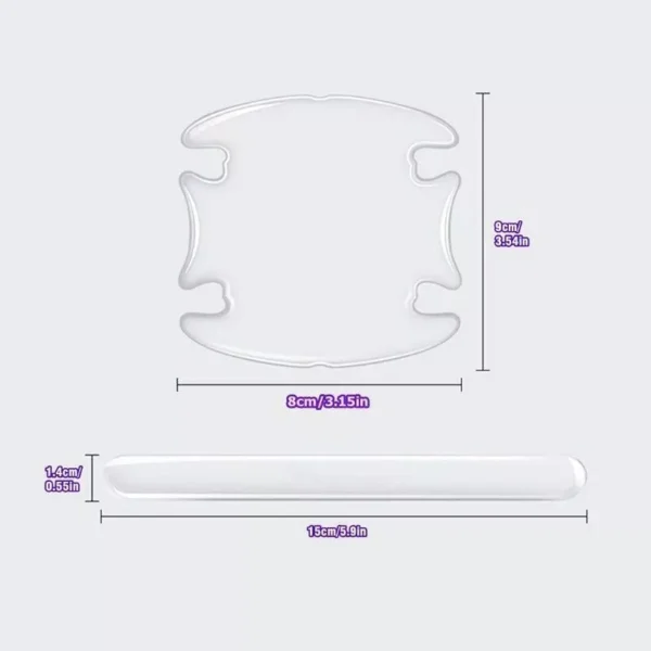 Transparent Car Door Handle & Mirror Protection Strips