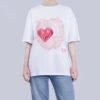 Love Letter Heart Print Women's Casual T-shirt