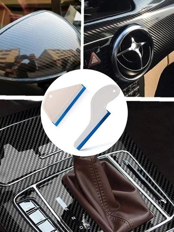 Car Window Silicone Squeegee & Glass Cleaner