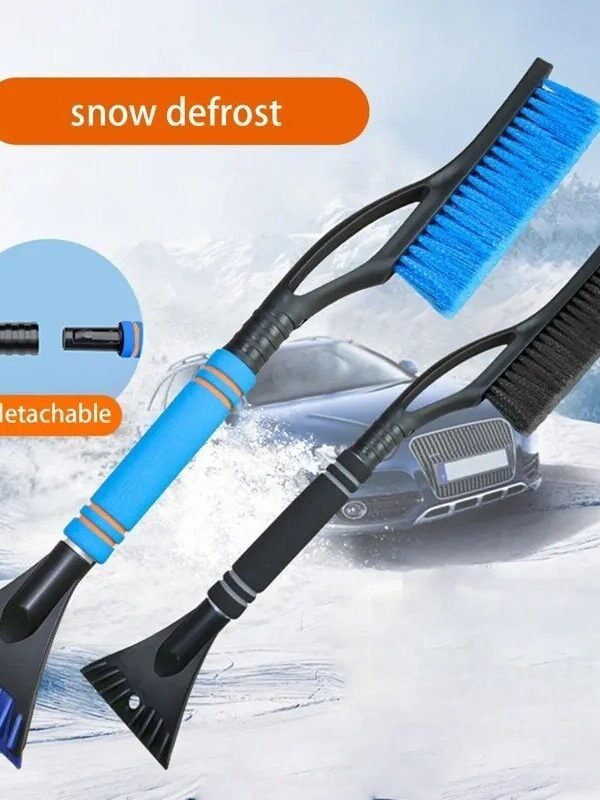 Compact Winter Car Snow & Ice Removal Tool with EVA Foam Handle