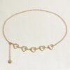 High Waist Punk Moon & Sun Chain Belt