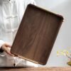 Elegant Wooden Serving Tray with Handles - Modern Rectangular Tableware for Home Decor