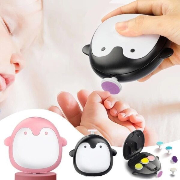 Safe & Gentle Baby Nail Trimmer with Multiple Grinding Heads