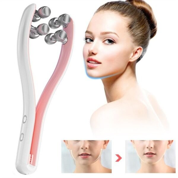 Electric Microcurrent Face & Body Roller Massager: Hand-Held Anti-Wrinkle & Face-Lifting Device