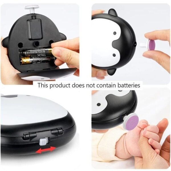 Safe & Gentle Baby Nail Trimmer with Multiple Grinding Heads