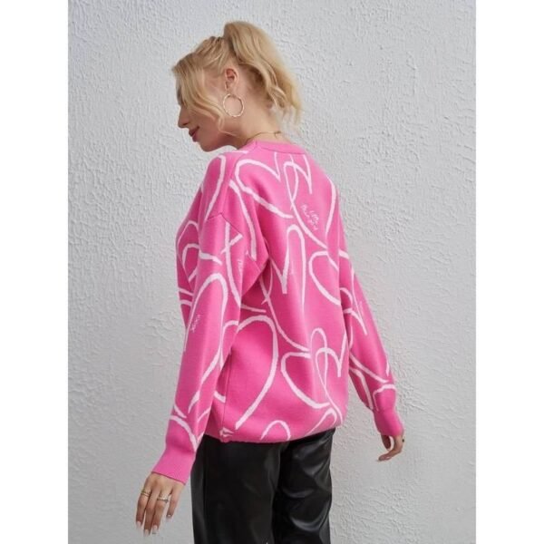 Cozy Lace-Up Heart Sweater