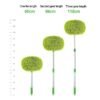 Telescopic Car Cleaning Brush with Adjustable Handle and 2-in-1 Wash Mop