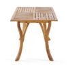 Elegant Teak Finish Acacia Wood Outdoor Dining Table