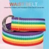 Rainbow Fabric Belt