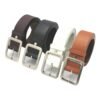 Vintage Casual Men's Faux Leather Belt with Classic Pin Buckle