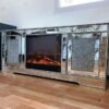 Elegant Mirrored TV Stand