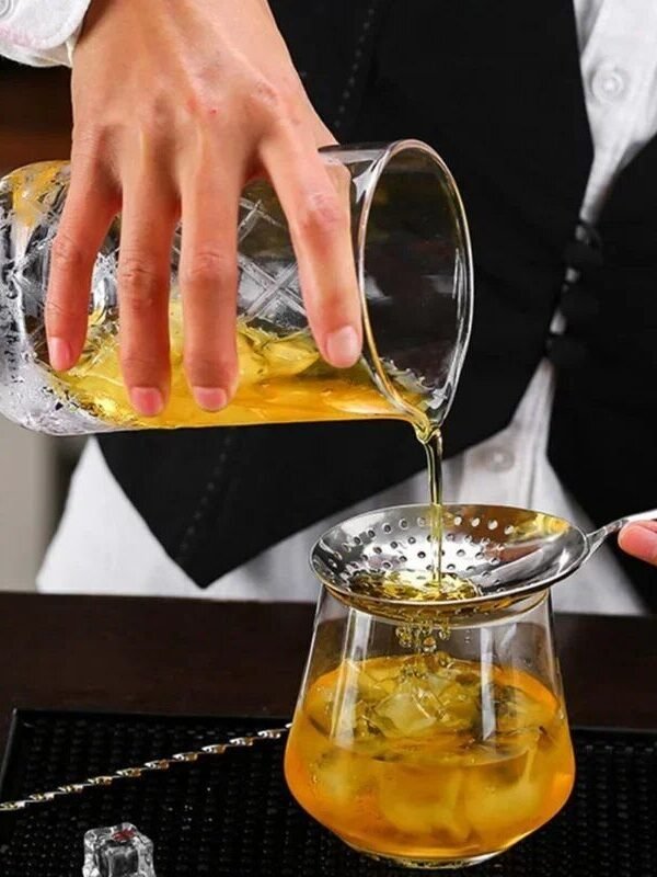 Premium 304 Stainless Steel Julep Cocktail Strainer