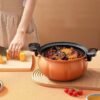 5L Orange Cast Iron Micro Pressure Pot