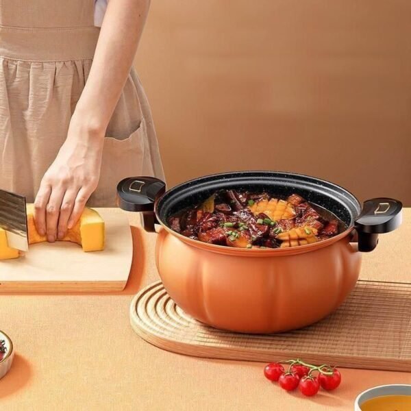 5L Orange Cast Iron Micro Pressure Pot