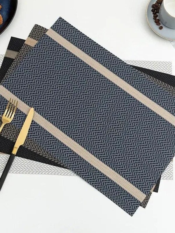 Elegant Polyester Placemats for Dining - Durable, Eco-Friendly Table Mats for Home & Party Decor