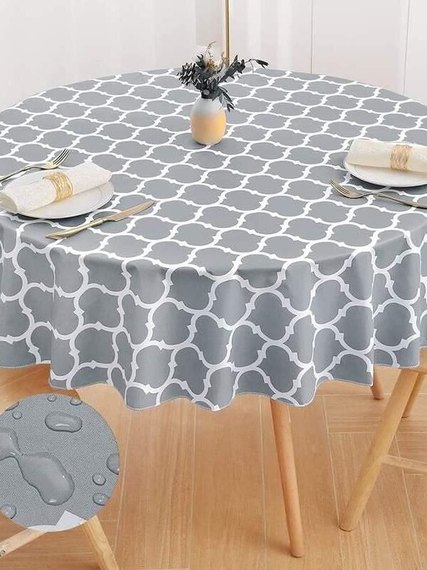 Elegant Round Moroccan Tablecloth