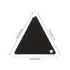Acrylic Snowboard Wax Scraper – Triangle Tuning & Waxing Tool for Ski and Snowboard