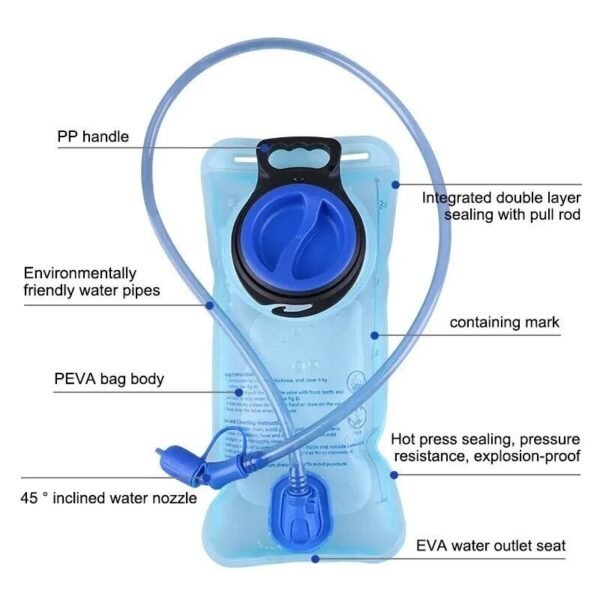 20L Portable Breathable Cycling Backpack with Integrated Water Bag
