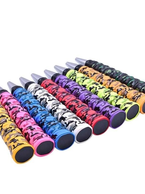 Multi-Purpose Camouflage Anti-Slip Racket Grip Tape for Tennis, Badminton, and Squash