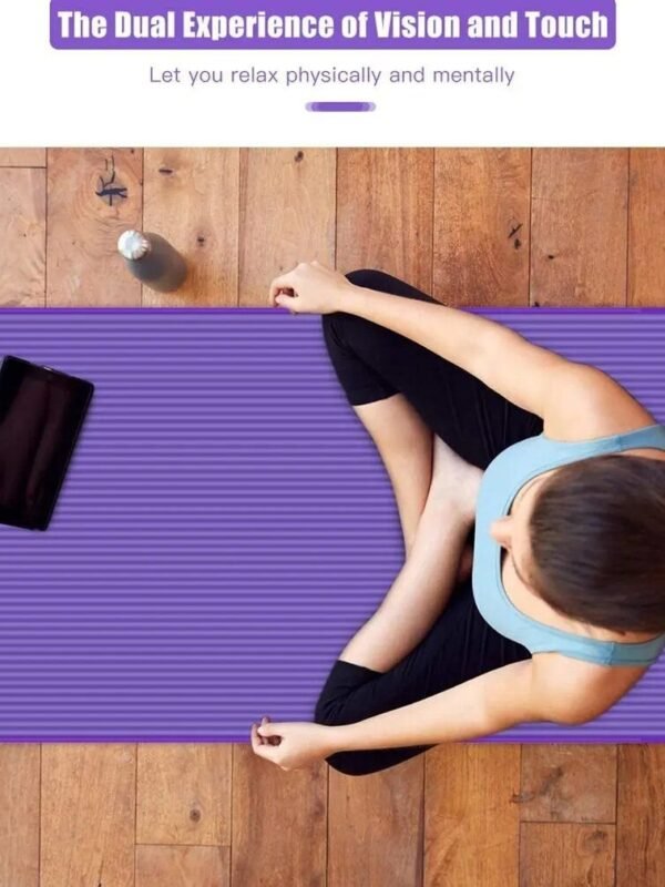 Extra Thick 10mm Anti-Slip Yoga Mat – Ideal for Home Fitness, Pilates & Gym Workouts
